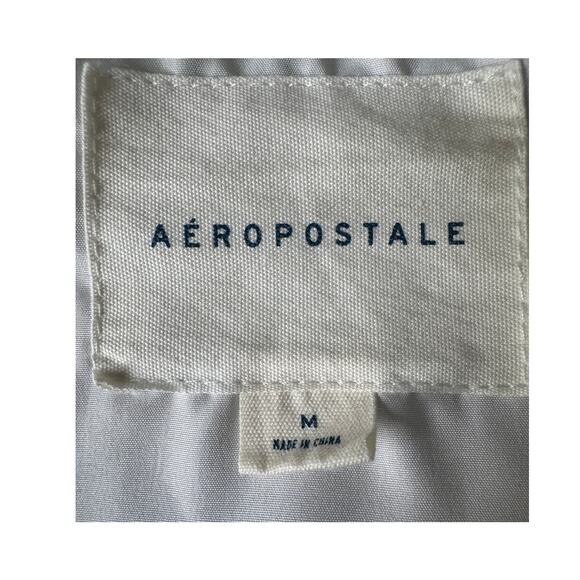 Aeropostale Blue Plaid Button Front Shacket Jacket Size Medium - Picture 4 of 5